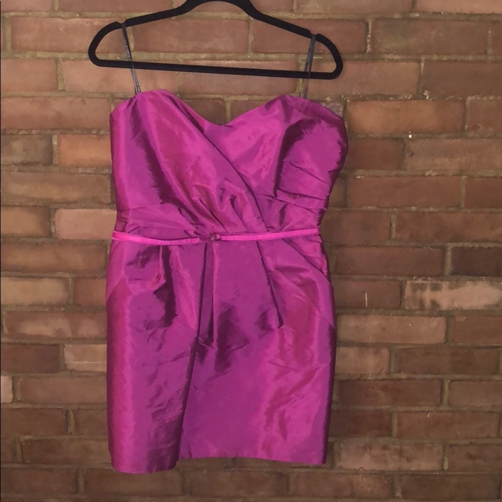 Fuchsia dress with pockets